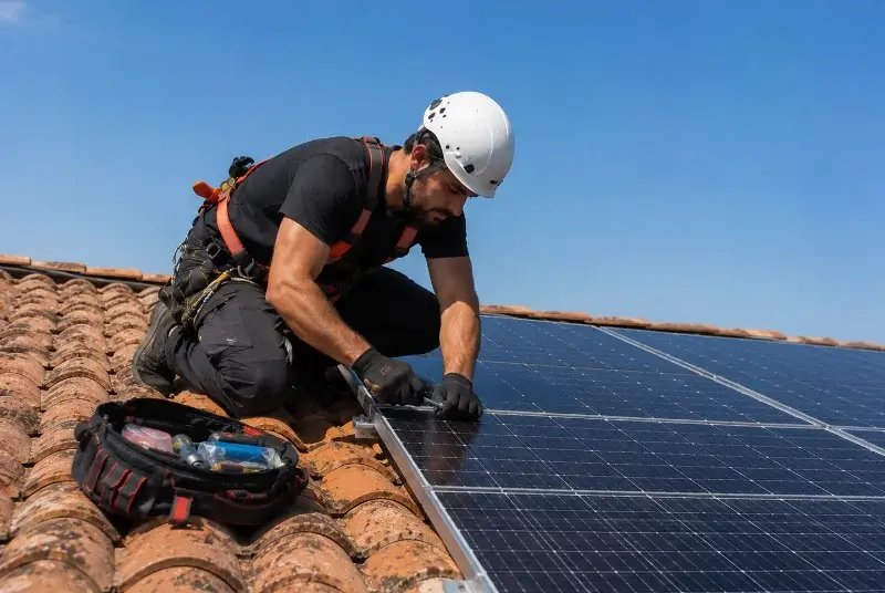 Maintenance et monitoring de panneaux solaires à Coutras